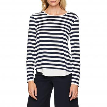 ESPRIT Collection 998eo1k806, Camisa Manga Larga para Mujer, Azul