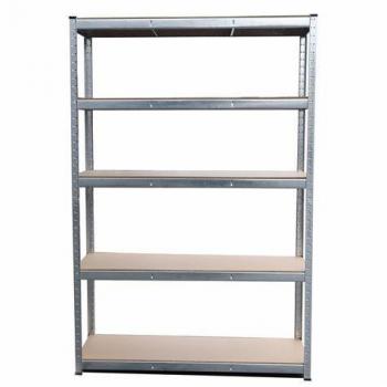 Estantería Galvanizada Blim con 5 Baldas Ajustables, 180x90x45cm, Capacidad de Carga 265kg por Balda