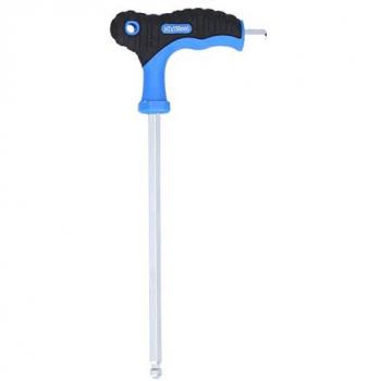 Llave Allen acodada Brilliant Tools BT041007 con cabeza de bola y mango en T, tamaño 7,0 x 150 mm