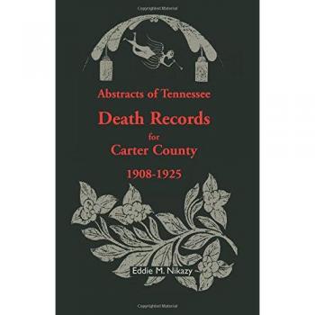Carter County, Tennessee Death Records Abstracts (1908-1925)