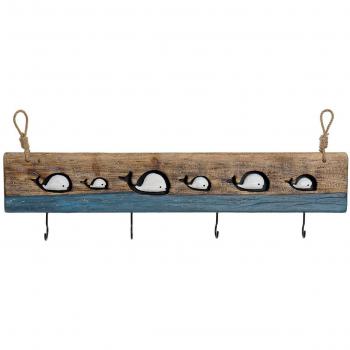 Perchero de Pared DKD Home Decor Acabado envejecido Metal Madera (85 x 4 x 33 cm)