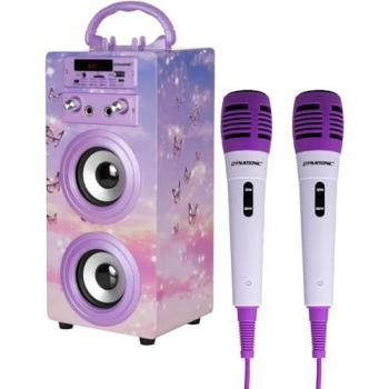 Altavoz Bluetooth Portátil DYNASONIC 025-18 Multicolor con Lector USB, Micro SD, Radio FM y Modo Karaoke
