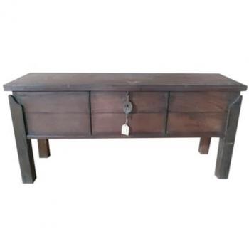 Aparador de madera marrón 157x45x77h cm de estilo Artesanal WANDERLUST DECO