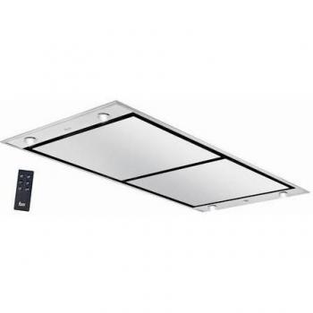 Teka - Campana de techo con aspiración perimetral Contour y motor ECOPOWER, DHT 1285 ISLAND, Acero Inoxidable, 30.5 x 120 x 60 cm