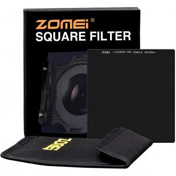 ZOMEI Square ND Filter Óptico Neutral Gray Filter 100 mm x 100 mm ND1000x - Compatible con el Sistema Cokin Z-Pro