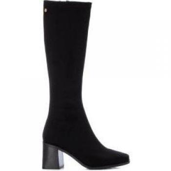 Xti Women's Versatile Black Knee High Boots with Zipper - Model 14182702
