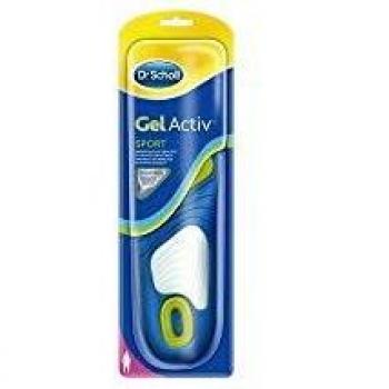 Dr. Scholl's Activ Gel Insoles for Women - Size 35.5-42, cushioning and odor absorption, designed for sports use, includes two insoles per package
