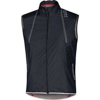Gore Bike Wear Oxygen Windstopper Active Shell Light - Chaleco para hombre, color negro, talla XL