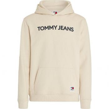 Tommy Jeans Men's Regular Fit Beige Bold Classics Hoodie