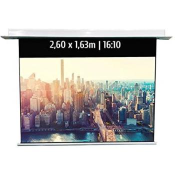 Pantalla de Proyección Eléctrica Empotrable Kimex 2.60x1.63m Formato 16:10 con Función WiFi