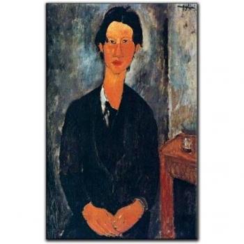 Artopweb Panel Decorativo con Diseño Modigliani Ritratto Di Chaim Soutine, Madera, Multicolor, 26x3x40 cm