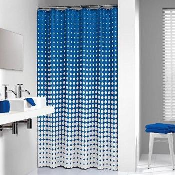 Sealskin Cortina de Ducha Speckles, 180 x 200 cm, Royal Azul