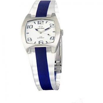 Time Force Women's Quartz Analog Watch with Rubber Strap TF2253L-08 (Ø 33 mm)