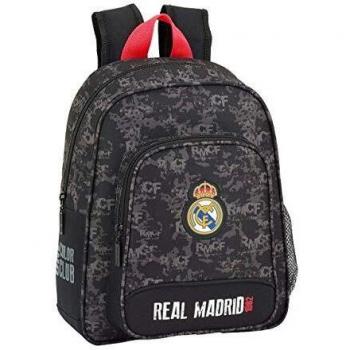 REAL MADRID BLACK Oficial Mochila Escolar Infantil 270x100x330mm