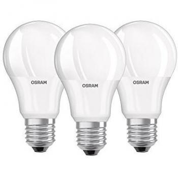 Bombilla LED Clásica A E27 60V 806 lm Blanco Neutro - Pack de 3 - Ledvance/OSRAM