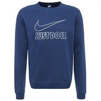 Nike M Nsw Crw Flc Gx Swsh+ - Top de manga larga para hombre, color azul, talla S