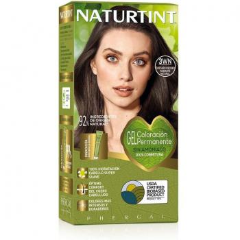 Tinte Naturtint Biobased 3Wn - Coloración Permanente Sin Amoniaco, Cobertura Total de Canas, Ingredientes Naturales y Duradero