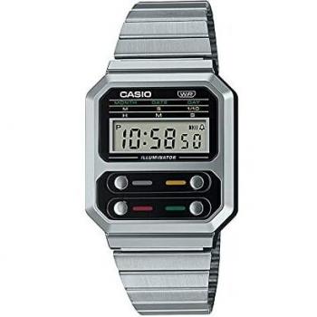 Casio Vintage B640WC-5AEF Digital Watch with Stainless Steel Bracelet, Rose Gold Color