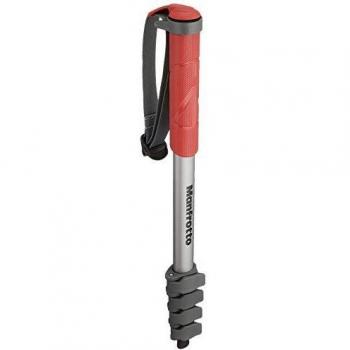 Manfrotto MMCOMPACT-RD - Monopie Compacto, Rojo