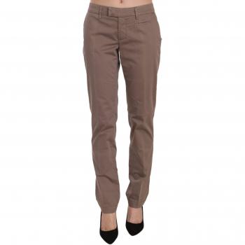 Dondup Brown Low Waist Straight Cut Trouser Pants - W31