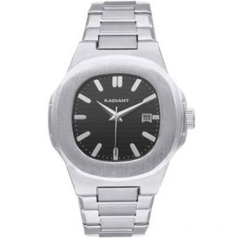 Reloj de Hombre Radiant Brad Negro/Plateado Metal 5 ATM Acero inoxidable