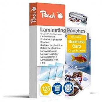 Peach Laminating Pouches for Business Cards
