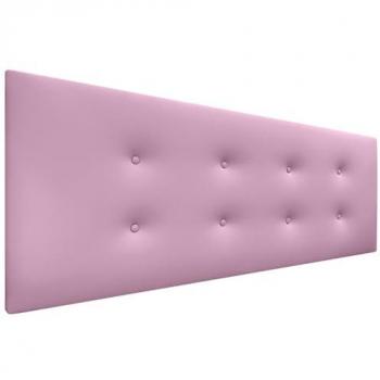 Cabecero Tapizado de Polipiel Rosa Aqualine Pro con 2 Hileras de Botones (145x50cm, para Camas 120/135/140)