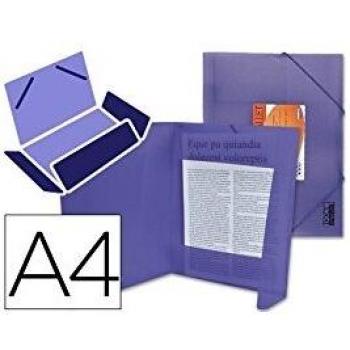 Carpeta Gomas Solapas 34981 Polipropileno Din A4 Violeta Serie Frosty
