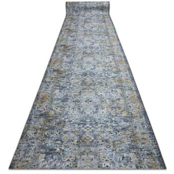 Alfombra Antideslizante Lotus Nomad 29671 Ornamento Gris - Lavable en Lavadora - 120x420 cm