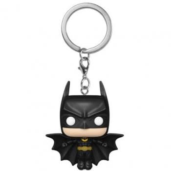Llavero Pocket POP Batman 85 Aniversario (Soaring) - Minifigura de Vinilo Coleccionable DC Comics 1989