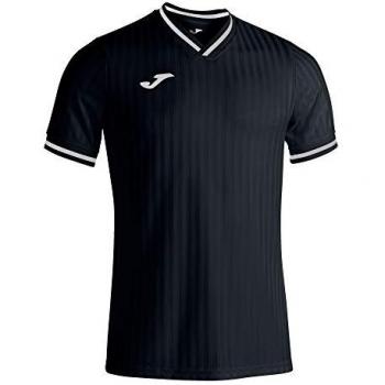 Camiseta de fútbol Joma Toletum III manga corta hombre negro