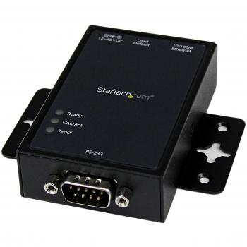 StarTech.com 1 Port RS232 to Ethernet IP Converter / Device Server - Aluminum - Serial over IP Device Server - Serial to IP Converter