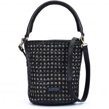 Bolso Pikolinos Miramar WHA-531 de piel en color negro