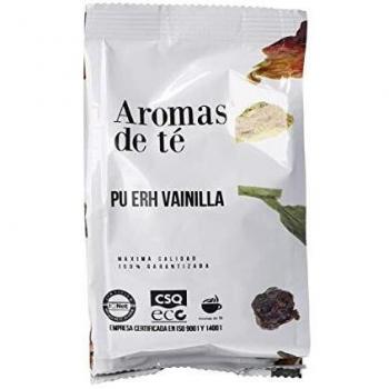 Aromas de Té | Té Rojo Pu Erh Digestivo 100 gr | Té Rojo con Vainilla Efecto Tranquilizante | Infusión Relajante | Té Digestivo