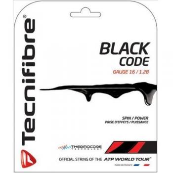 TECHNIFIBRE Black Code Set de Tenis, Negro, 1.28mm