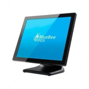 Monitor Táctil Bluebee TM-315 15 HDMI+VGA Capacitivo True-Flat 5ms VESA 1024x768 Garantía 2 Años Carcasa Aluminio Negro