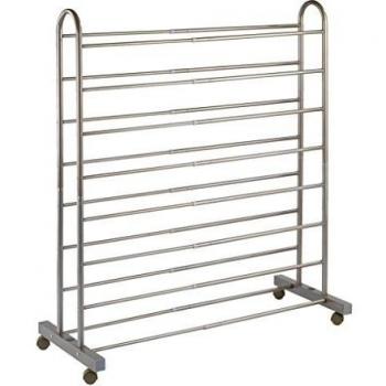 Wenko Schuhregal Giant ausziehbar, mit 4 Rollen, für bis zu 42 Paar Schuhe, 67-116 x 125,5 x 43 cm, braun