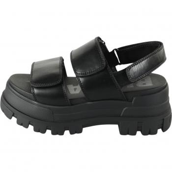Buffalo Aspha Vegan Wedge Sandals for Women - Black EU 36