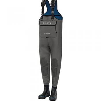 Vadeador de neopreno Kinetic Neogrip gris, bota-pie (F) talla 46-47 charcoal