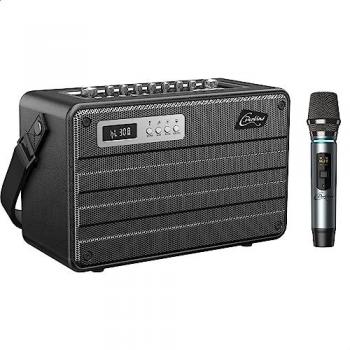 Altavoz Portátil C. Perkins Roady FL con Micrófono UHF y Bluetooth, Sistema de Batería Todo-en-Uno 100W