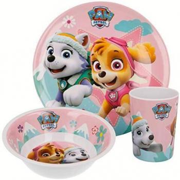 Patrulla Canina- Paw Patrol Set melamina sin Orla 3 Piezas