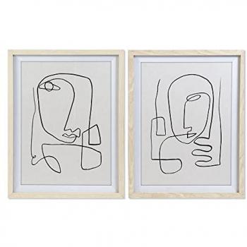 Cuadro Abstracto Moderno DKD Home Decor (55 x 2 x 70 cm) (2 Unidades)