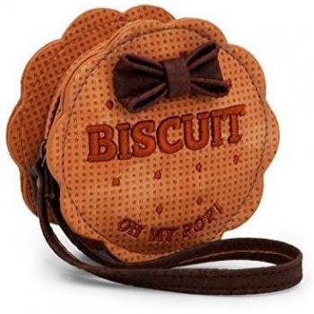 Monedero redondo Oh My Pop! Biscuit Beige