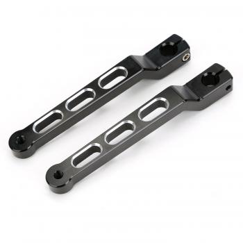 CICMOD Palancas Manetas de Freno de Pie y Embrague de moto Heel/Toe Shifter Gear Shift Pedal Lever para Harley-Davidson Touring Softail Trike 1986-2016 FLST/FLT/FLHT