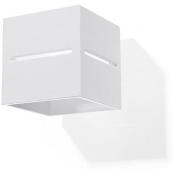 Aplique de pared LOBO blanco, aluminio, G9, 1 bombilla LEDBOX Iluminación interior LED