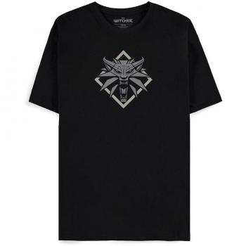 Camiseta de The Witcher - Medallón del Lobo - Talla M