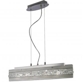 Lámpara colgante Cosmic Bar 5 Bulbs cromo pulido / vidrio / cristal