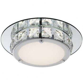 Plafón LED Margo 25 cm Cromo con Cristales (720 lm)