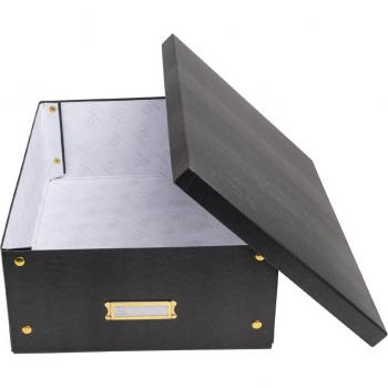 Caja de almacenamiento NeoDeco A3+ - 35x51,5x16 cm - Negro