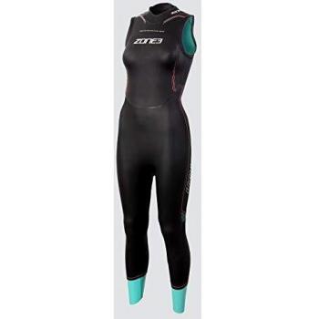 Traje Neopreno Zone3 Vision Sin Mangas Negro Azul Mujer - XS